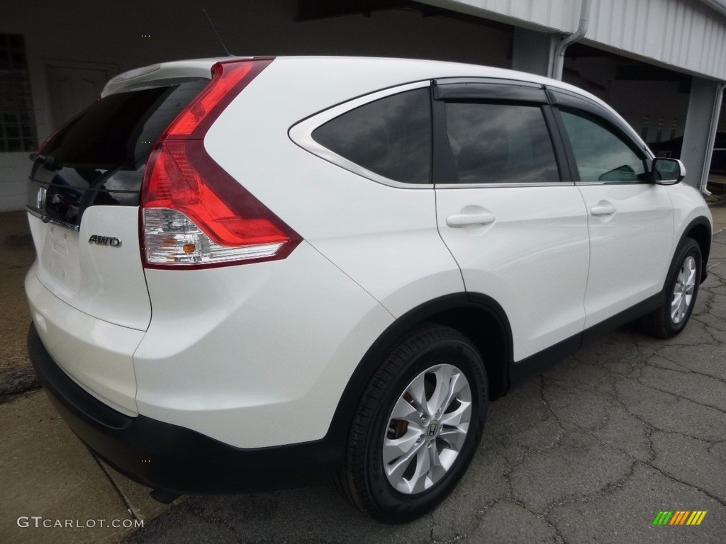 2013 CR-V EX AWD - White Diamond Pearl / Gray photo #2