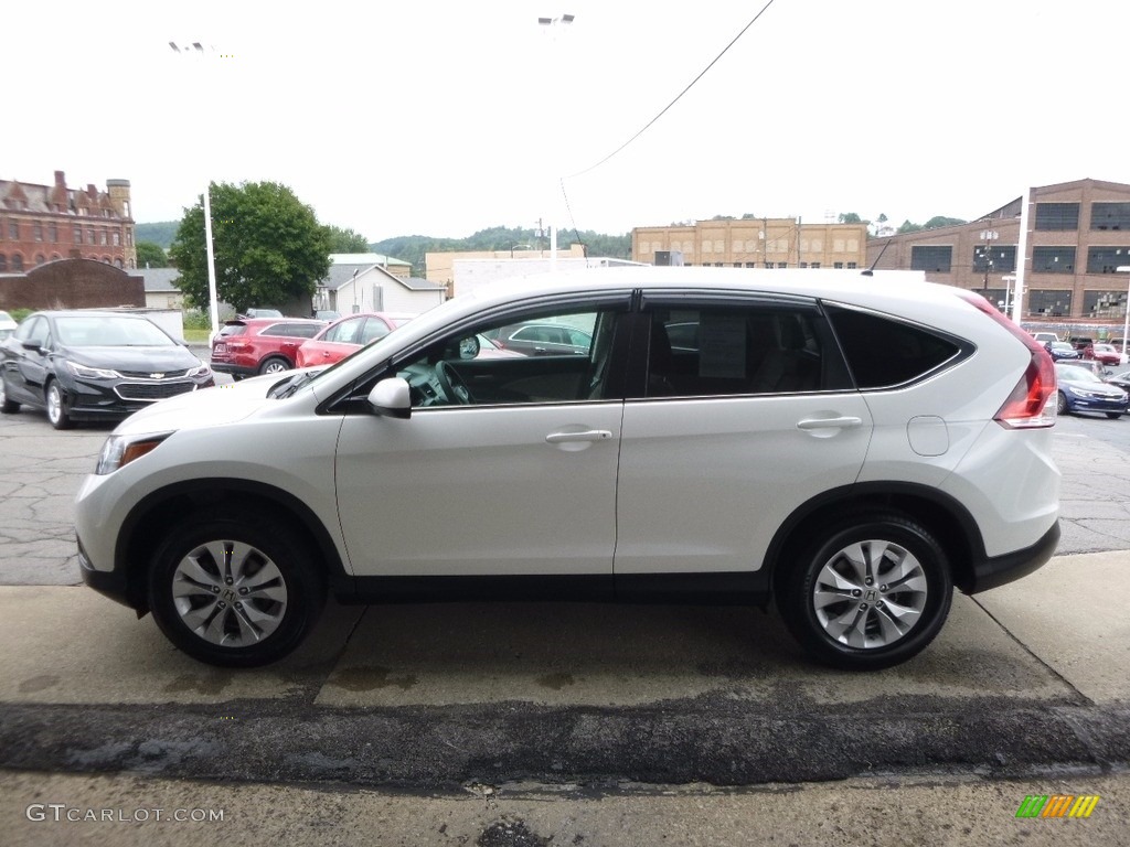 2013 CR-V EX AWD - White Diamond Pearl / Gray photo #6