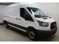 Oxford White 2017 Ford Transit Van 250 MR Long Exterior