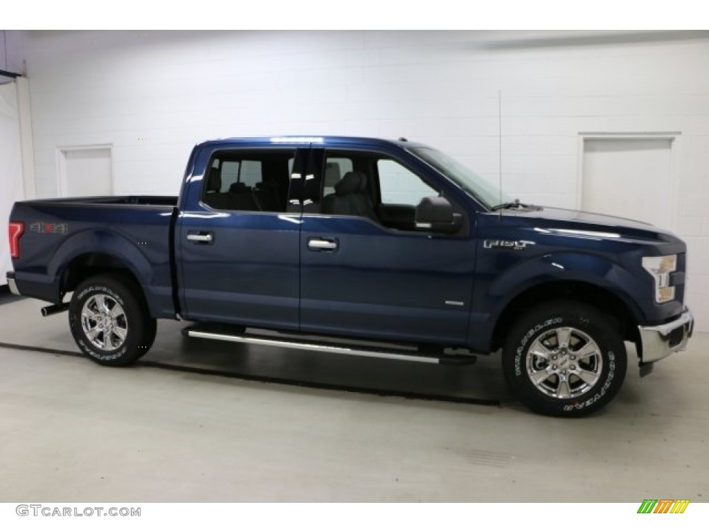 2016 F150 XLT SuperCrew 4x4 - Blue Jeans / Medium Earth Gray photo #1