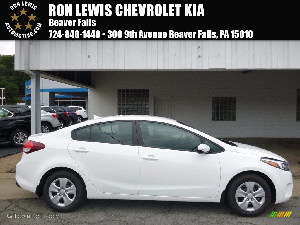 2017 Forte LX - Clear White / Black photo #1