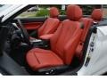 Coral Red 2016 BMW 2 Series 228i xDrive Convertible Interior Color