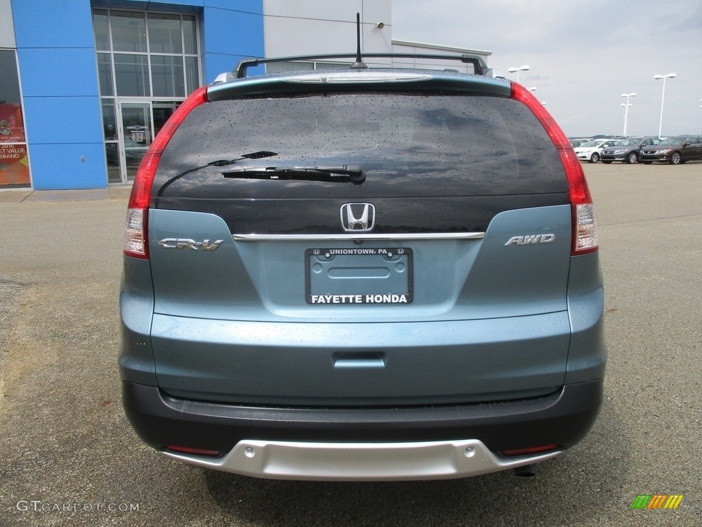 2013 CR-V EX-L AWD - Mountain Air Metallic / Beige photo #3