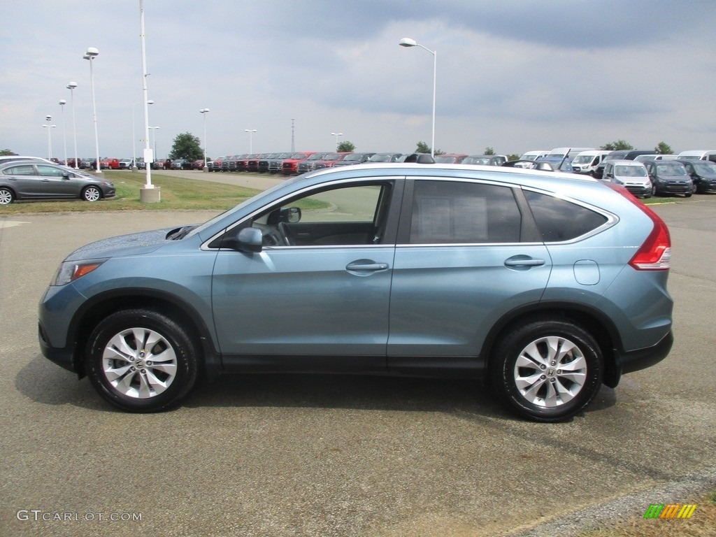 2013 CR-V EX-L AWD - Mountain Air Metallic / Beige photo #4