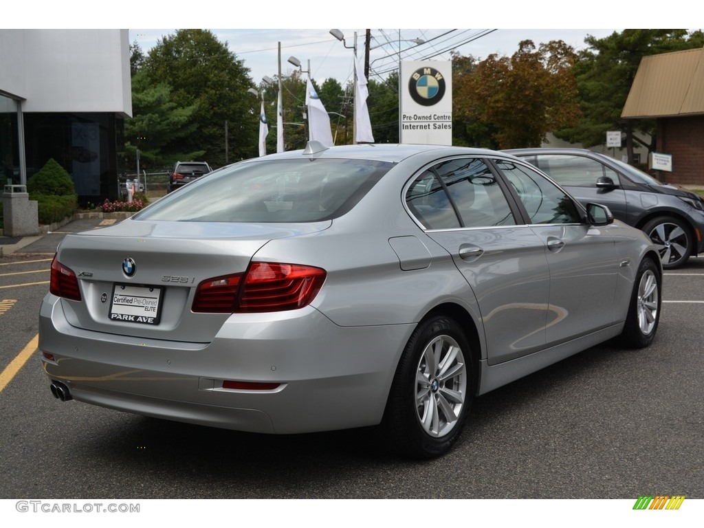 2016 5 Series 528i xDrive Sedan - Glacier Silver Metallic / Black photo #3