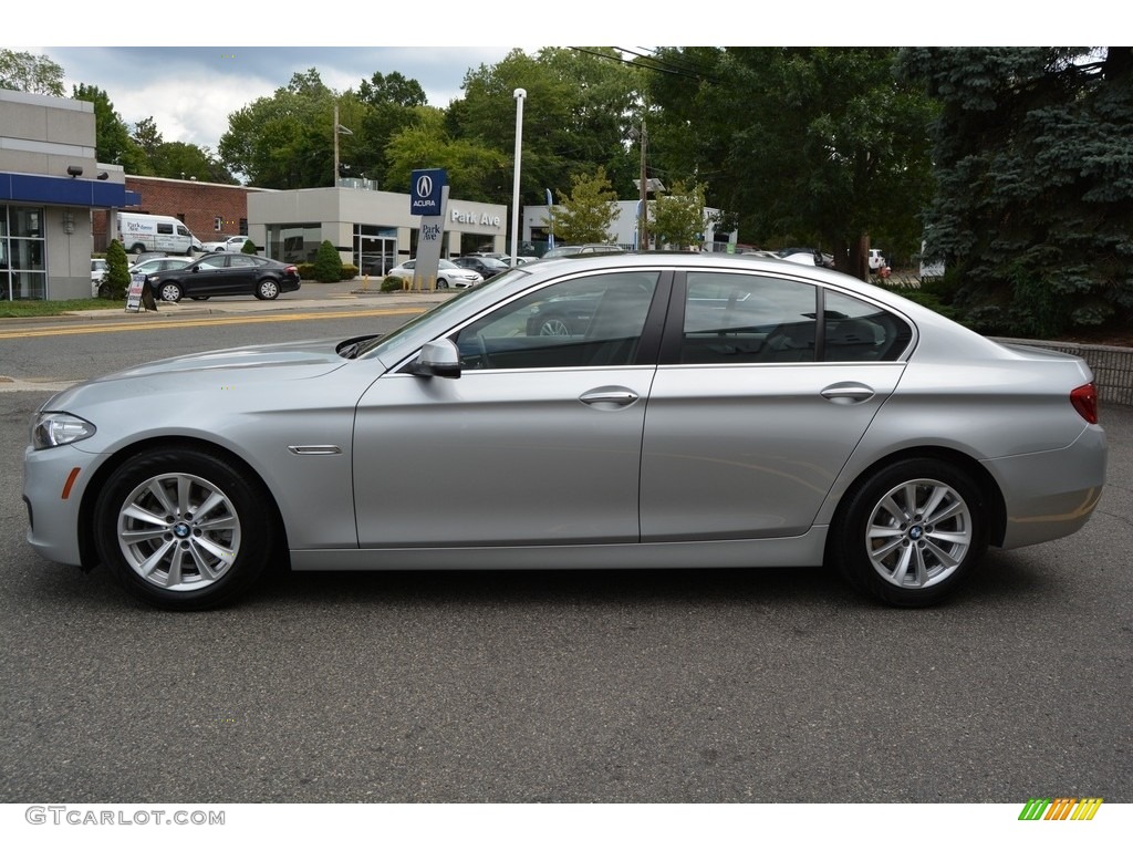 2016 5 Series 528i xDrive Sedan - Glacier Silver Metallic / Black photo #5