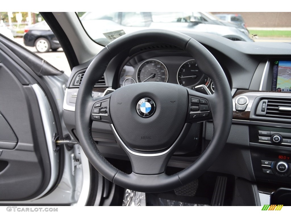 2016 5 Series 528i xDrive Sedan - Glacier Silver Metallic / Black photo #17