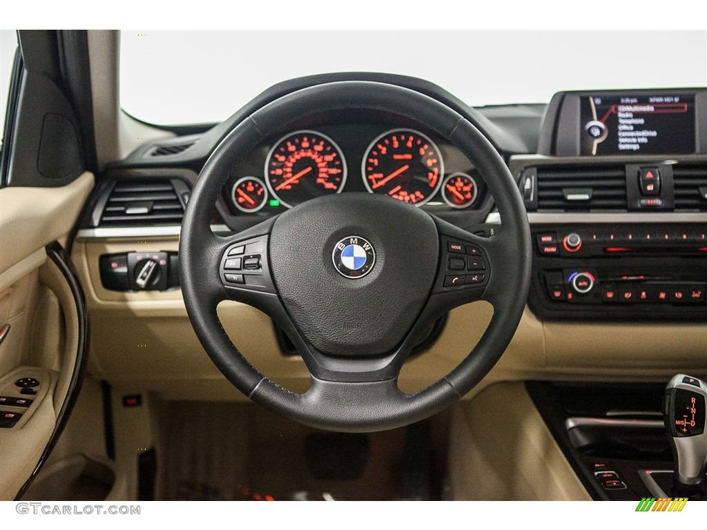 2013 3 Series 320i Sedan - Alpine White / Venetian Beige photo #16