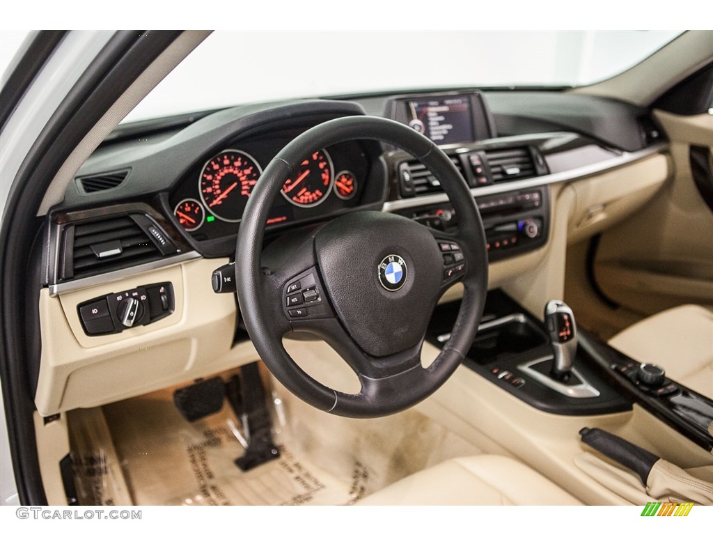 2013 3 Series 320i Sedan - Alpine White / Venetian Beige photo #19