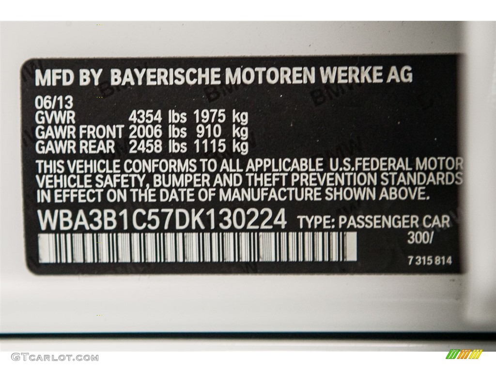 2013 3 Series 320i Sedan - Alpine White / Venetian Beige photo #21