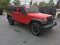 2008 Red Rock Crystal Pearl Jeep Wrangler Unlimited X 4x4  photo #1