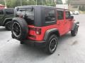 2008 Red Rock Crystal Pearl Jeep Wrangler Unlimited X 4x4  photo #3