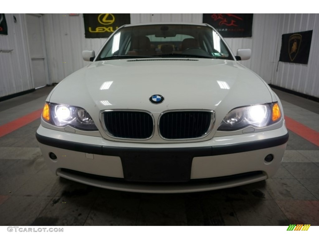2003 3 Series 325xi Sedan - Alpine White / Natural Brown photo #4