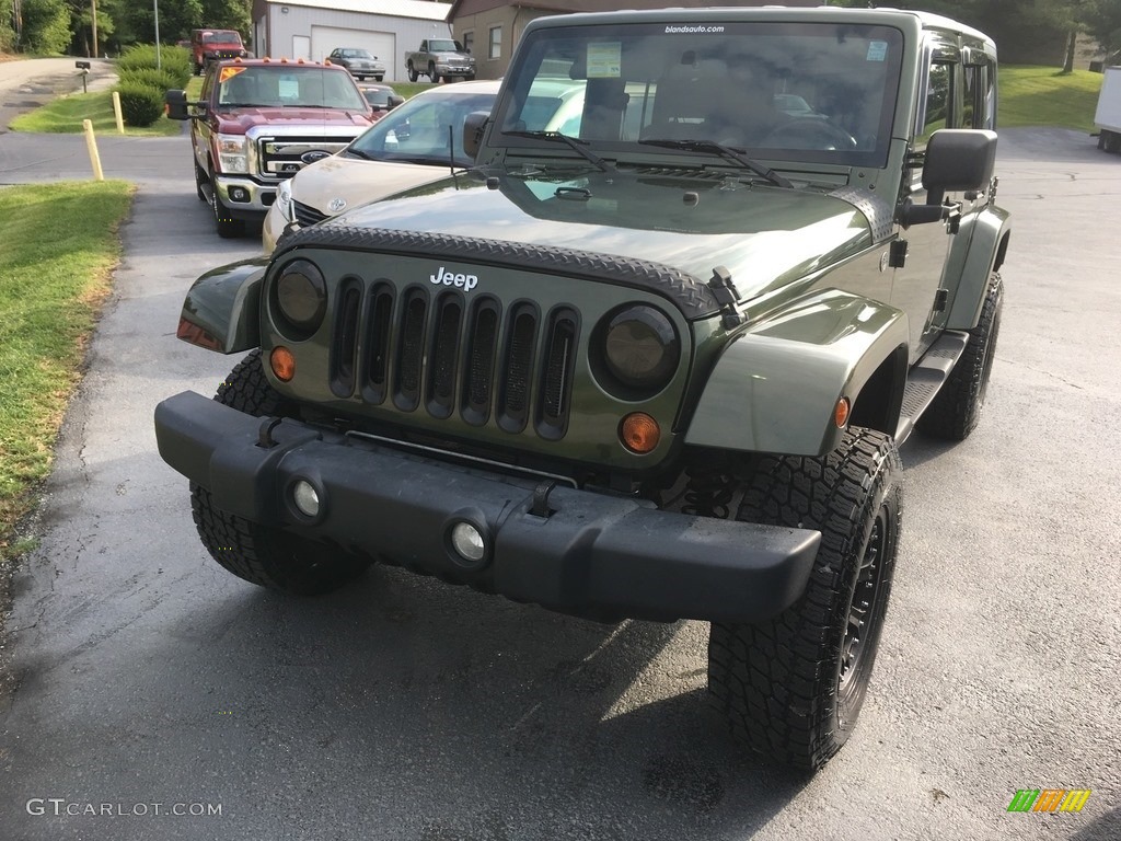 2007 Wrangler Unlimited Sahara 4x4 - Jeep Green Metallic / Dark Slate Gray/Medium Slate Gray photo #2
