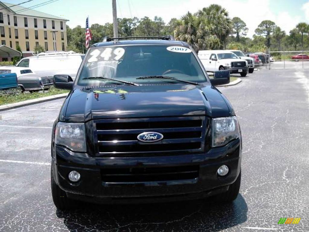 2007 Expedition Limited - Black / Charcoal Black photo #4