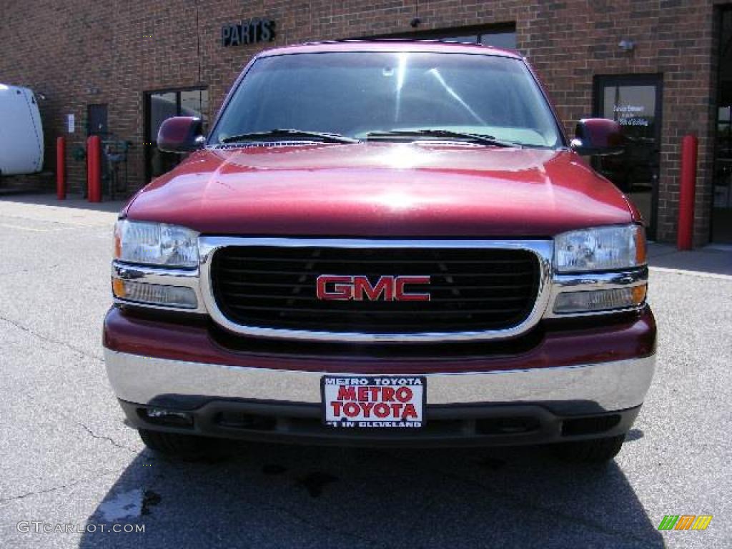 2001 Yukon SLE 4x4 - Garnet Red Metallic / Neutral Tan/Shale photo #8