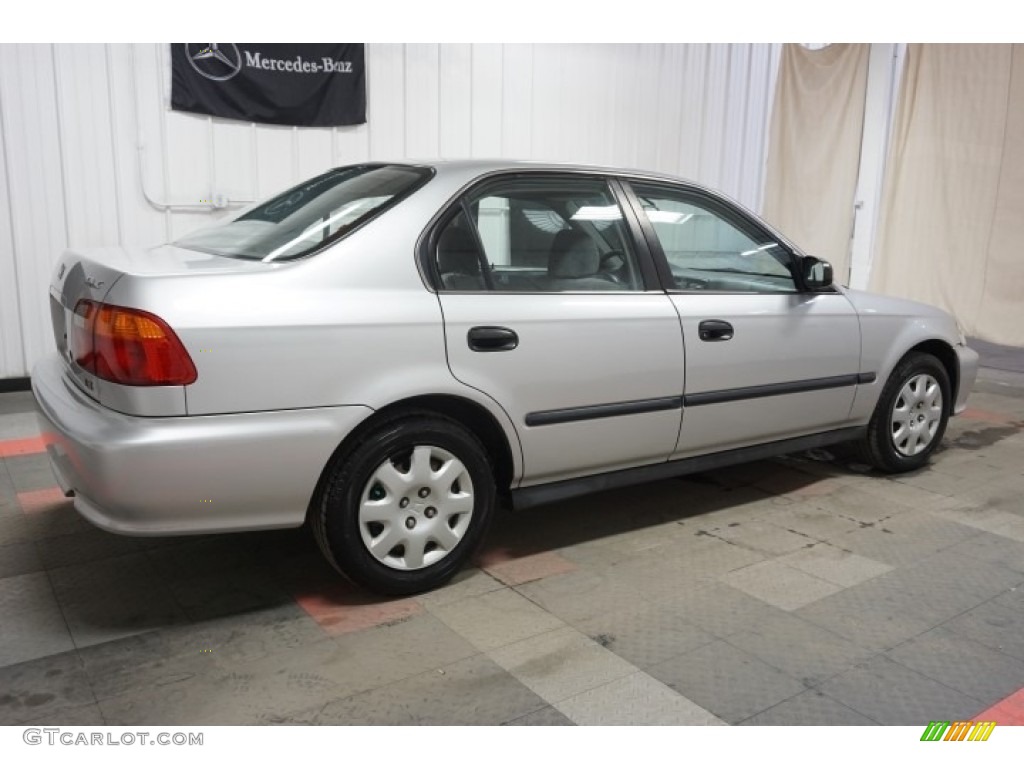 1999 Civic LX Sedan - Vogue Silver Metallic / Gray photo #7