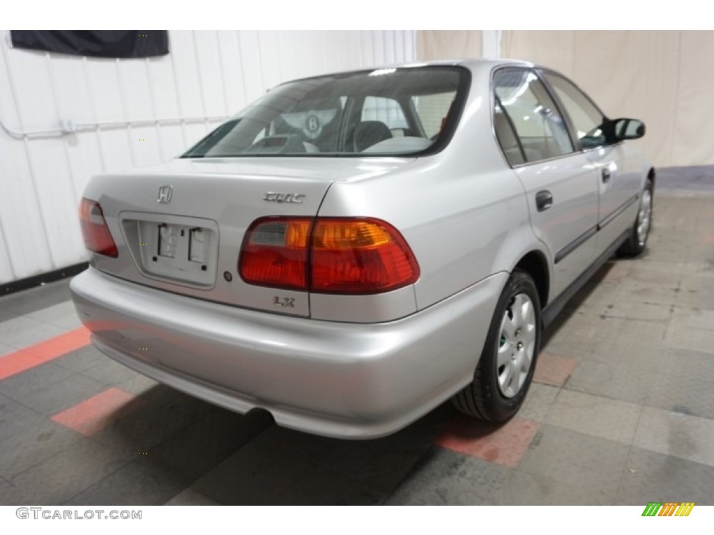 1999 Civic LX Sedan - Vogue Silver Metallic / Gray photo #8