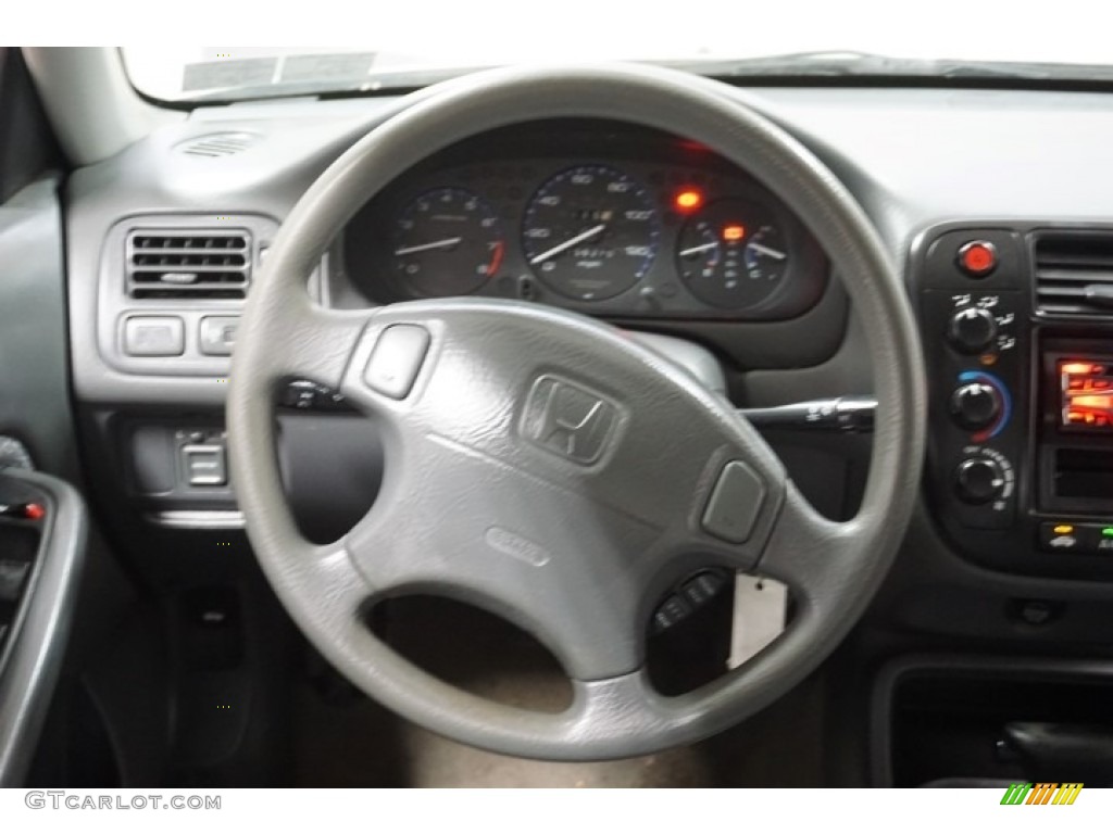 1999 Civic LX Sedan - Vogue Silver Metallic / Gray photo #27