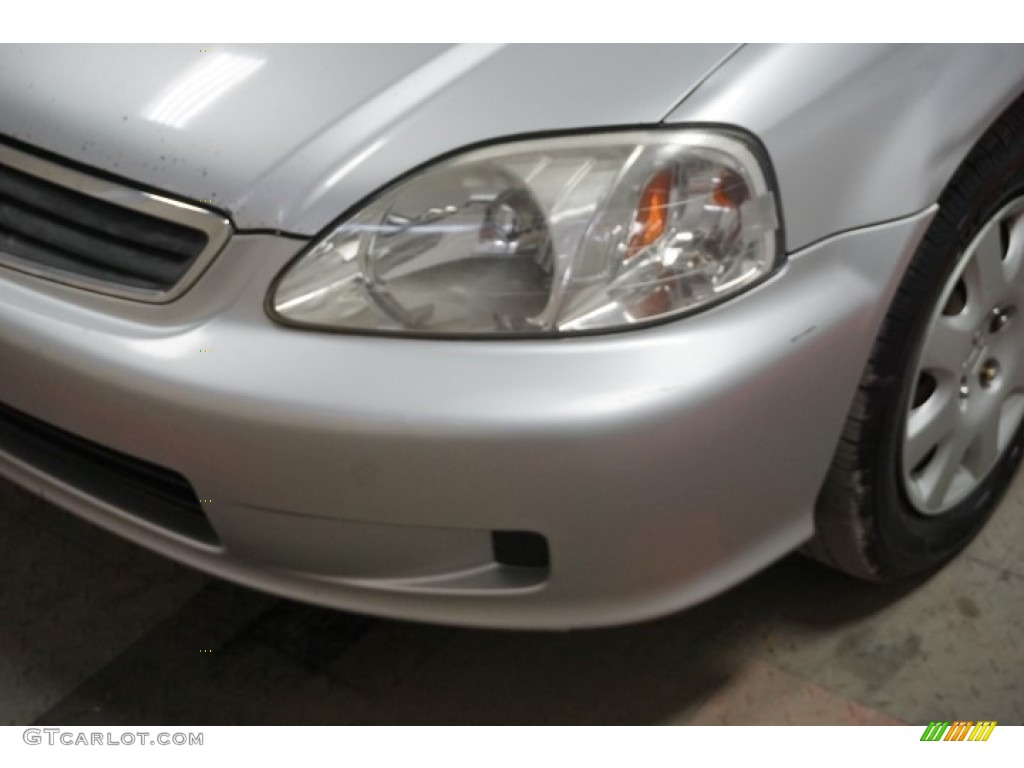 1999 Civic LX Sedan - Vogue Silver Metallic / Gray photo #42