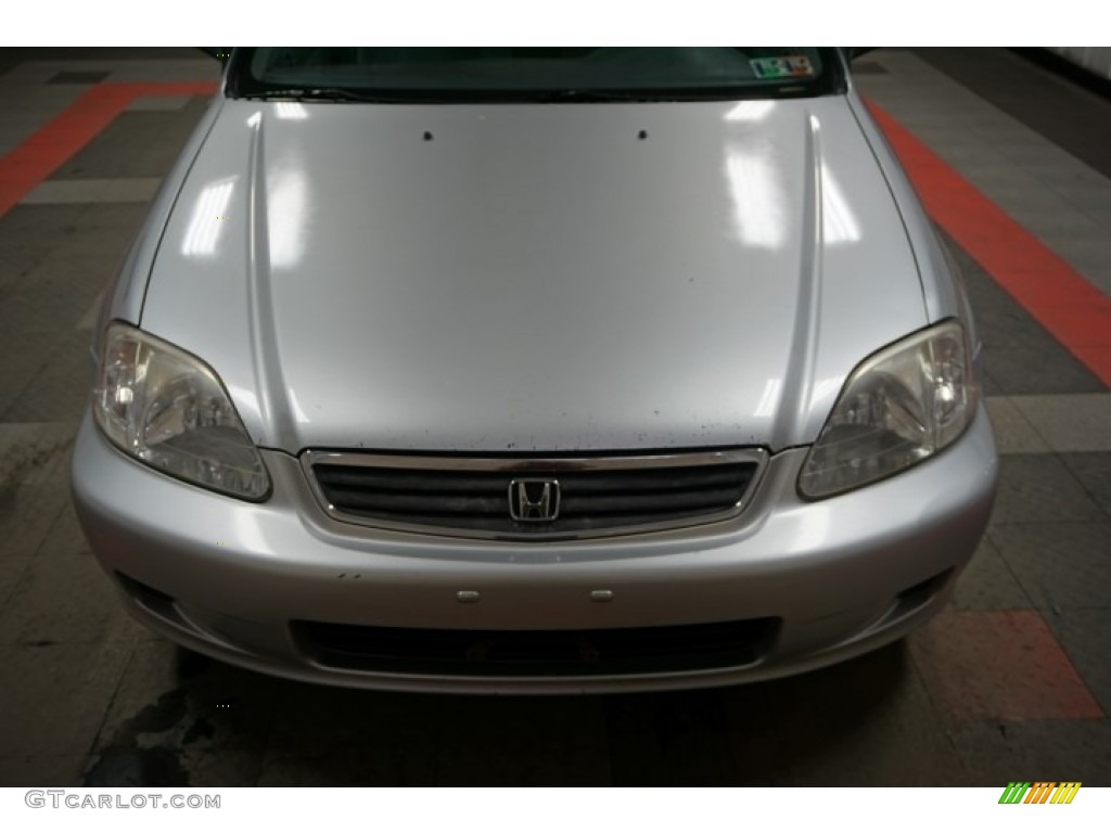 1999 Civic LX Sedan - Vogue Silver Metallic / Gray photo #45