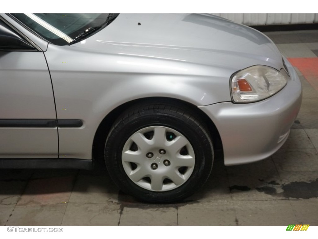 1999 Civic LX Sedan - Vogue Silver Metallic / Gray photo #46