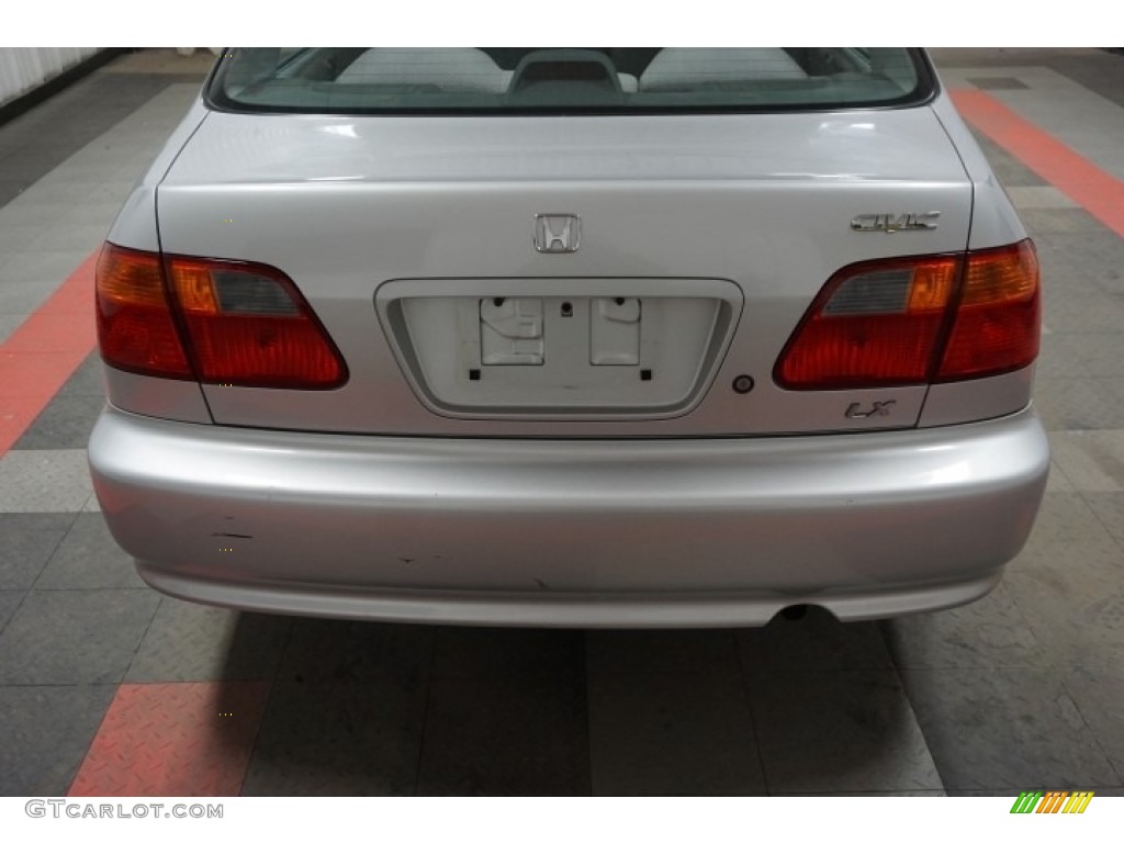 1999 Civic LX Sedan - Vogue Silver Metallic / Gray photo #60