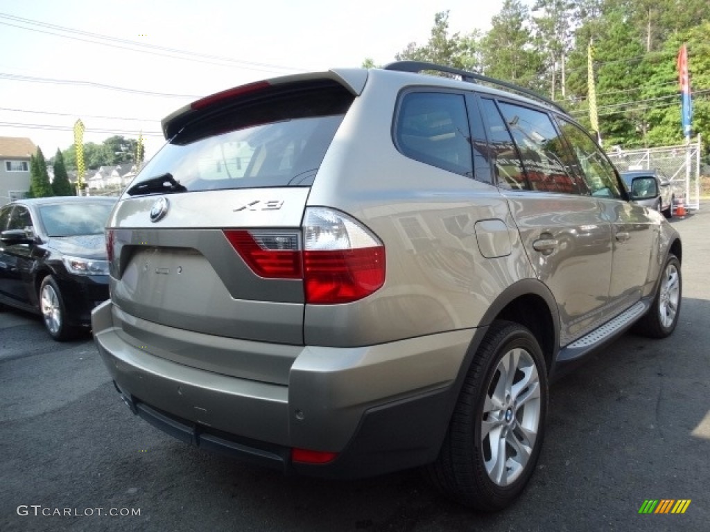2008 X3 3.0si - Platinum Bronze Metallic / Sand Beige/Black Nevada Leather photo #4