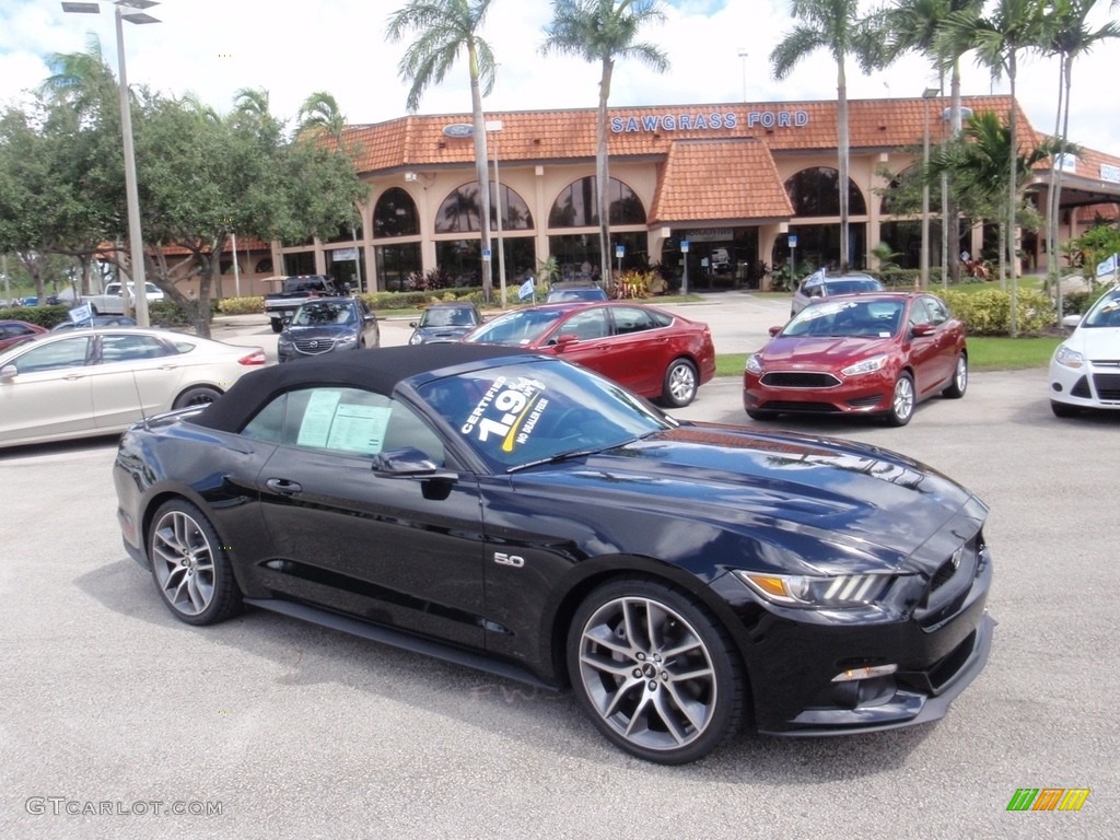 2016 Mustang GT Premium Convertible - Shadow Black / Ebony photo #1
