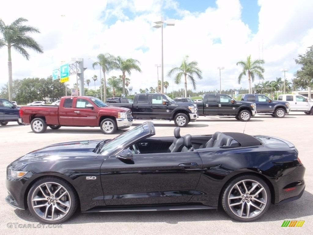 2016 Mustang GT Premium Convertible - Shadow Black / Ebony photo #14