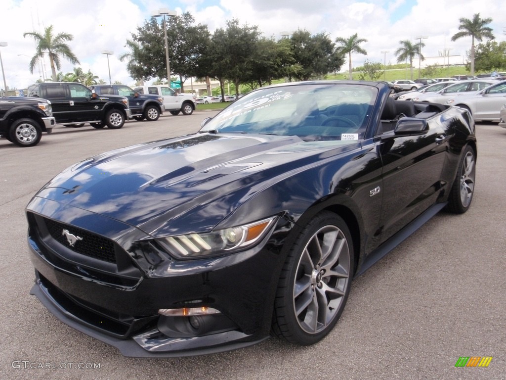 2016 Mustang GT Premium Convertible - Shadow Black / Ebony photo #15