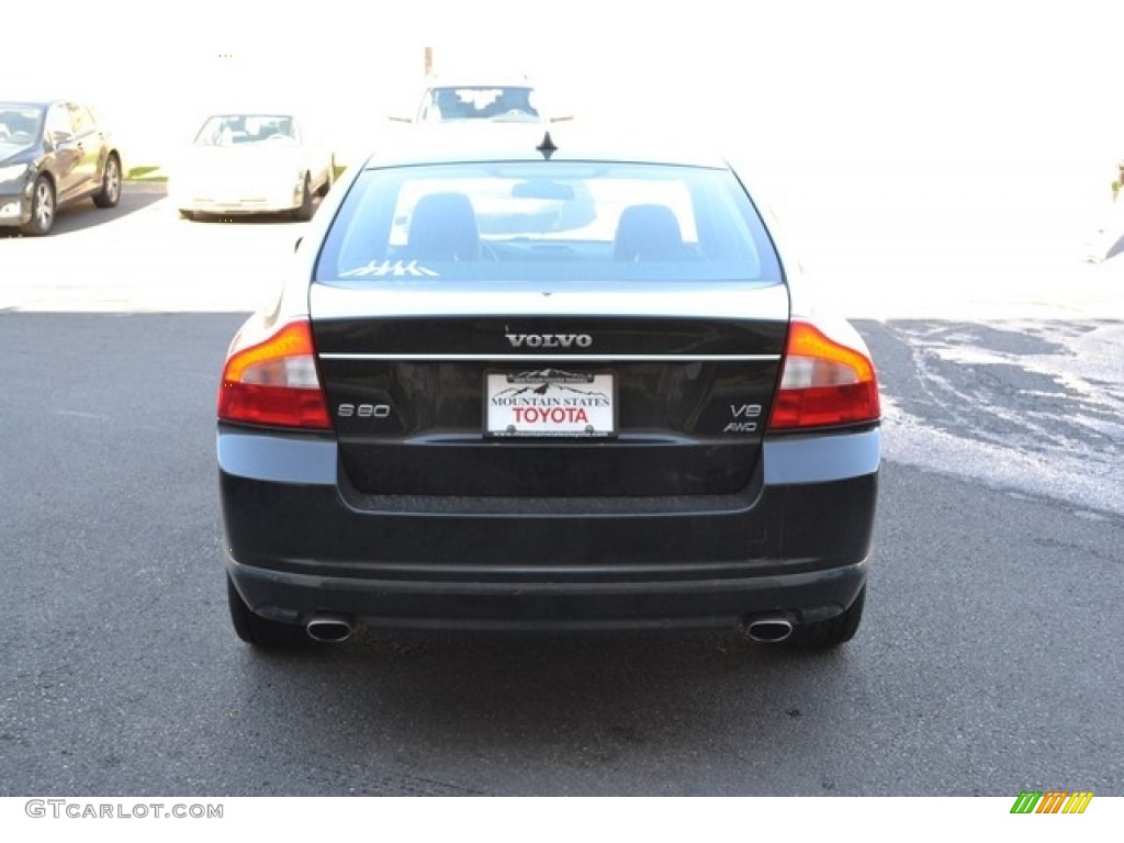 2007 S80 V8 AWD - Black / Anthracite Black photo #3
