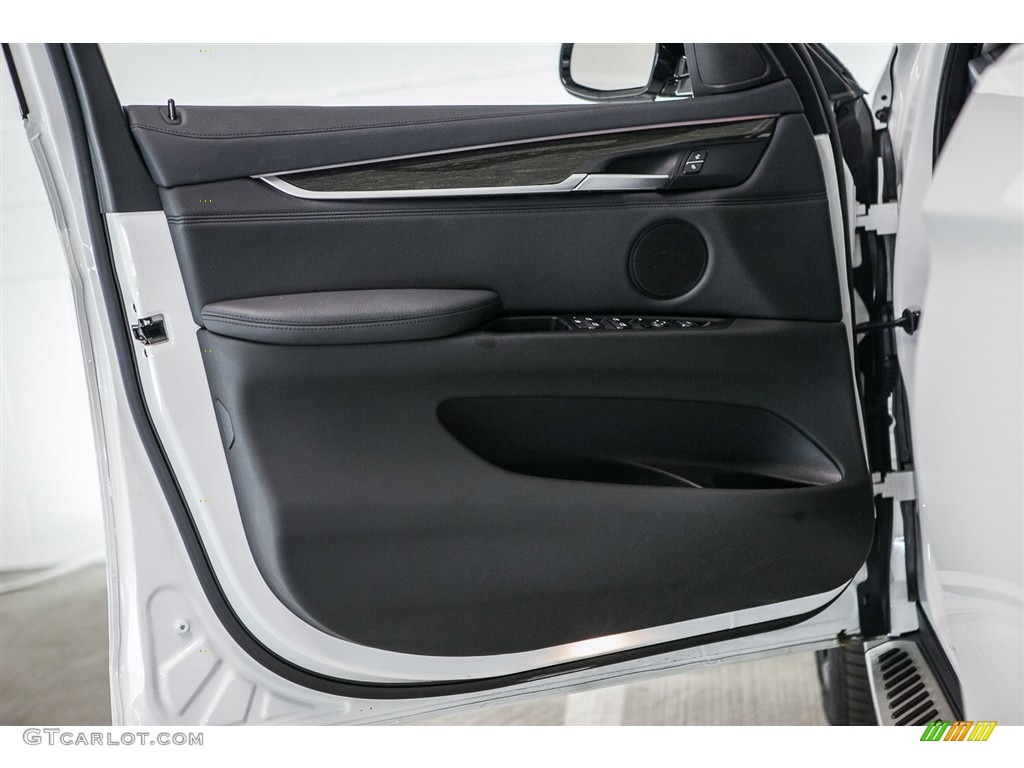 2016 BMW X6 sDrive35i Black Door Panel Photo #115627365