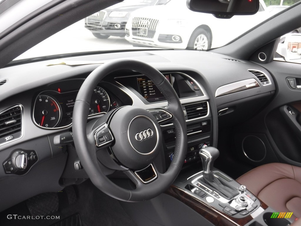 2015 A4 2.0T Premium Plus quattro - Glacier White Metallic / Chestnut Brown/Black photo #16