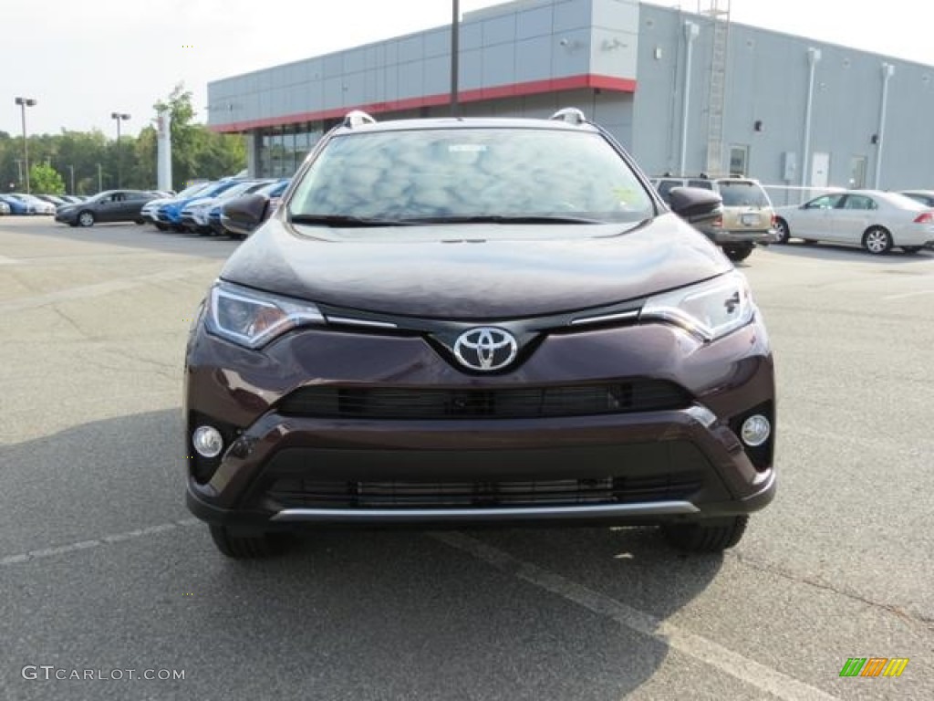 2016 RAV4 XLE - Black Currant Metallic / Black photo #2