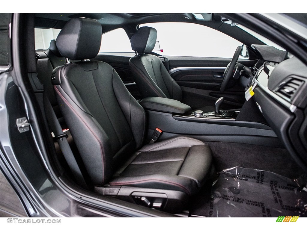 Black Interior 2017 BMW 4 Series 430i Coupe Photo #115632519