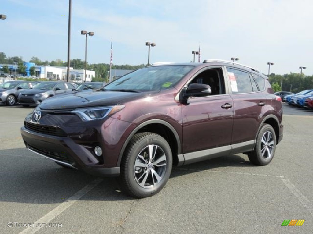 2016 RAV4 XLE - Black Currant Metallic / Black photo #3