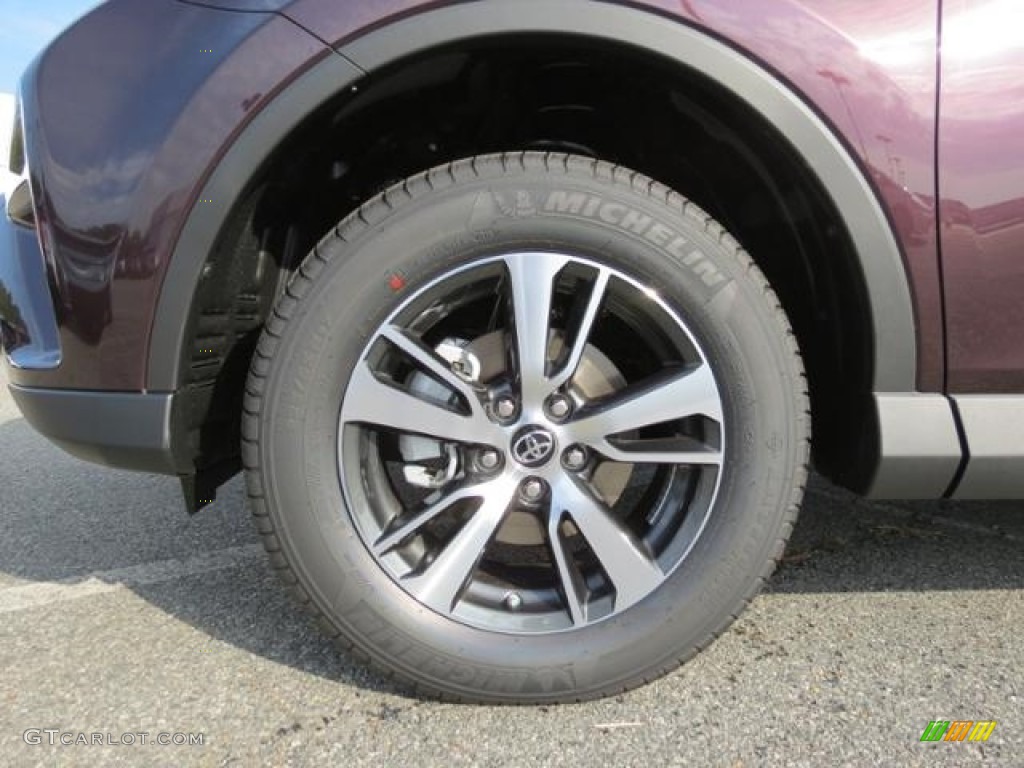 2016 RAV4 XLE - Black Currant Metallic / Black photo #4