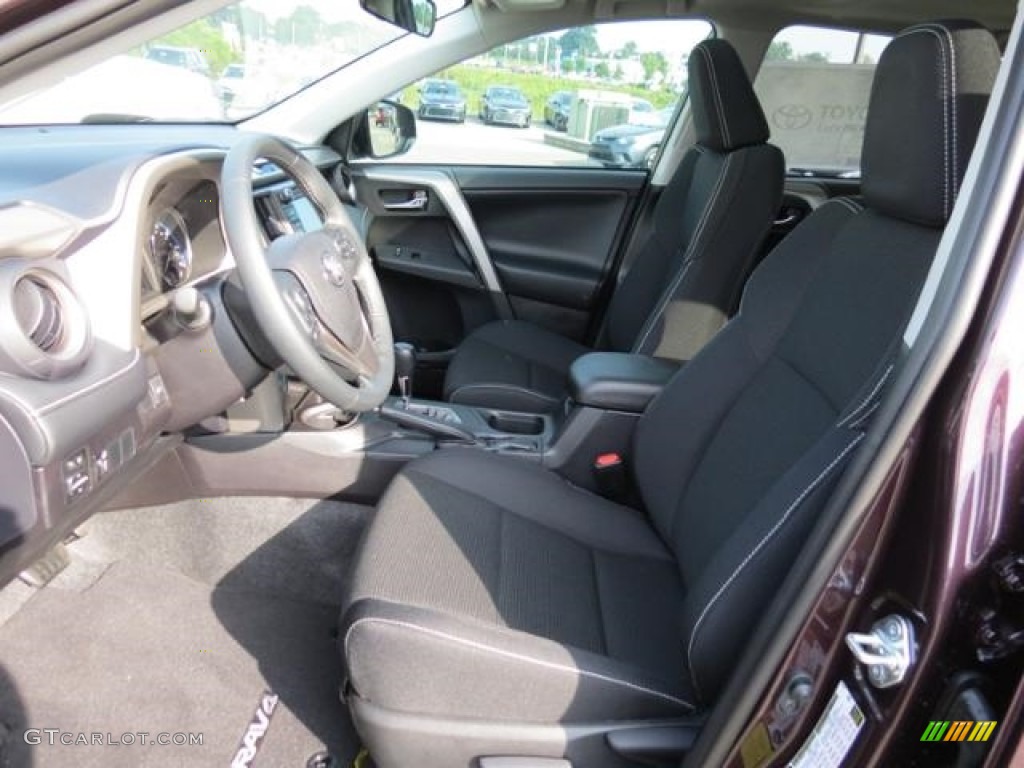 2016 RAV4 XLE - Black Currant Metallic / Black photo #8