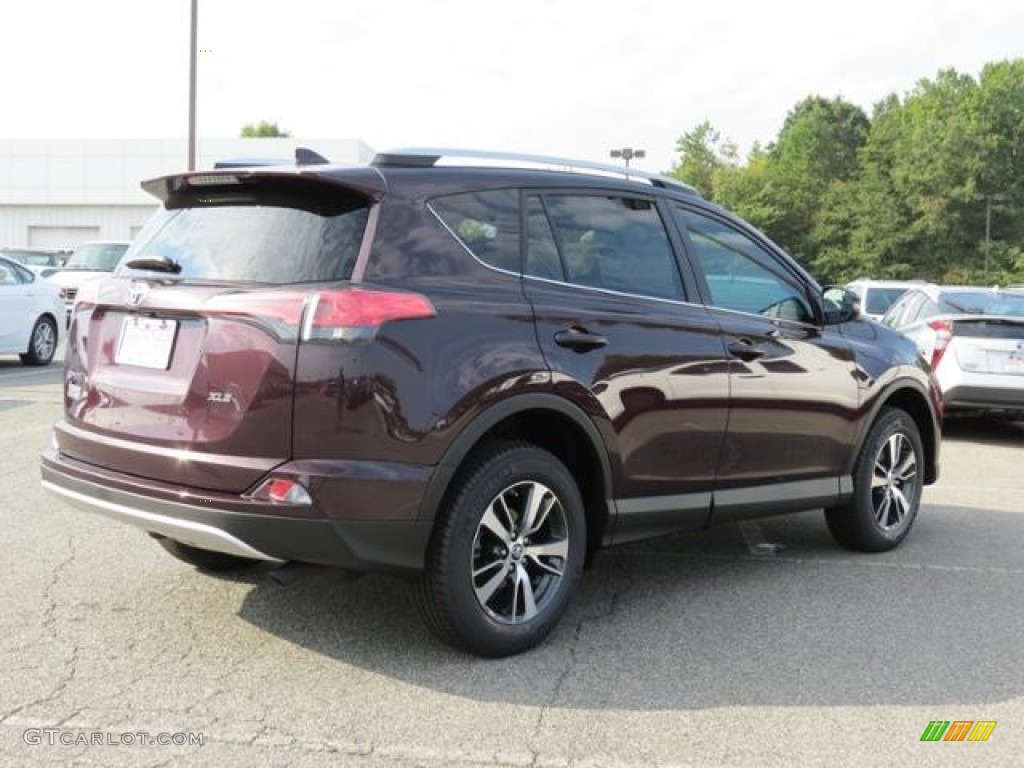 2016 RAV4 XLE - Black Currant Metallic / Black photo #23