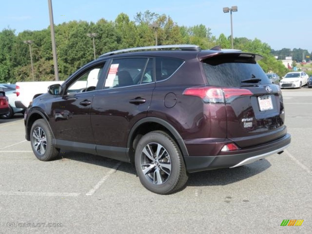 2016 RAV4 XLE - Black Currant Metallic / Black photo #25