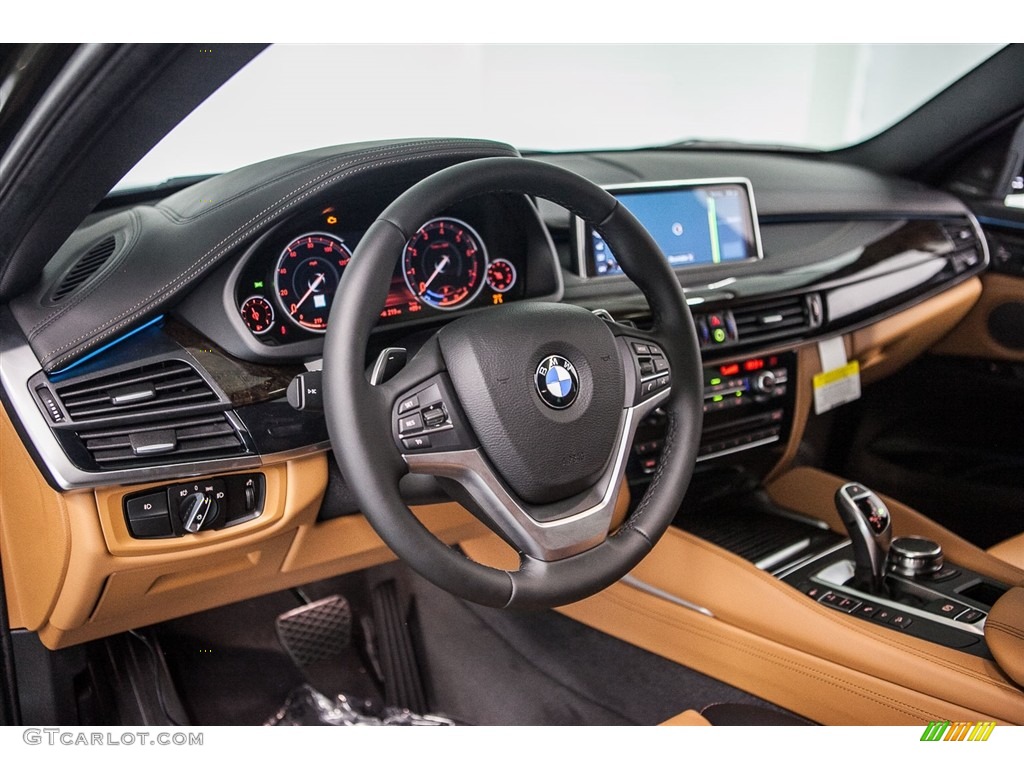 2017 BMW X6 xDrive35i Cognac/Black Bi-Color Dashboard Photo #115633239