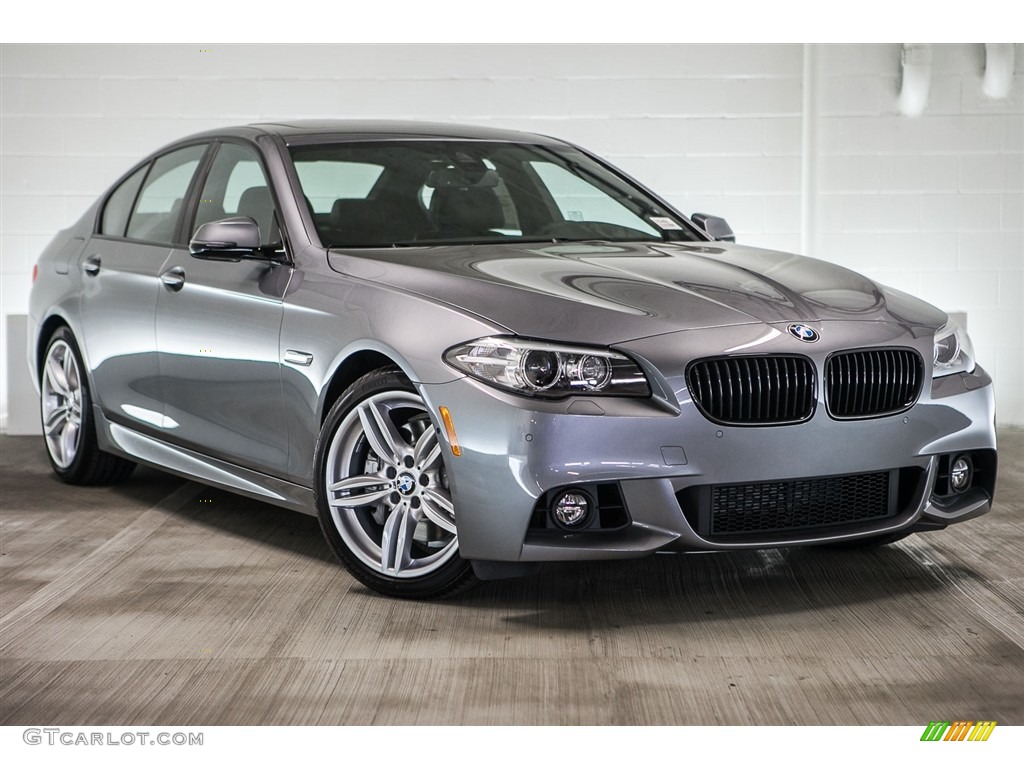 2016 5 Series 535i Sedan - Space Grey Metallic / Black photo #12