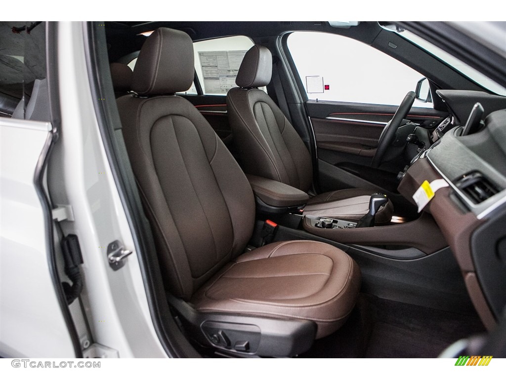 Mocha Interior 2017 BMW X1 xDrive28i Photo #115634043