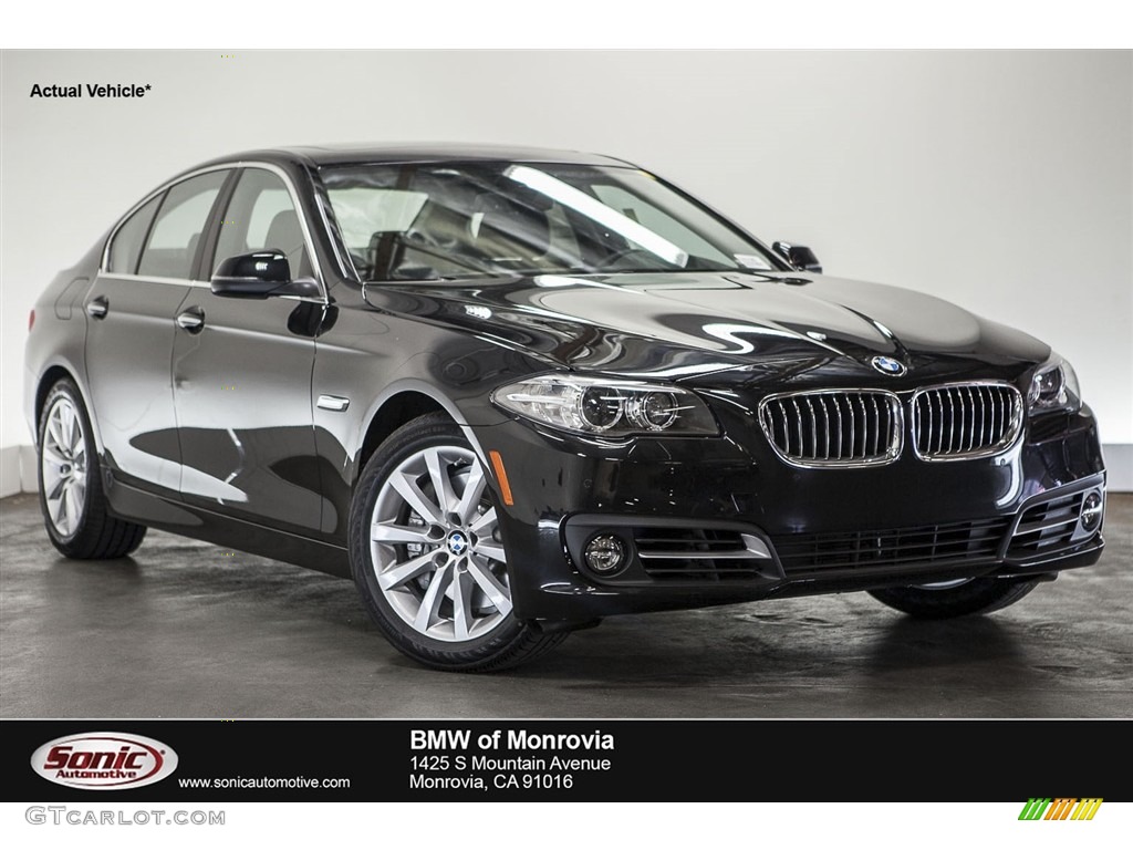 2016 5 Series 535i Sedan - Jet Black / Black photo #1