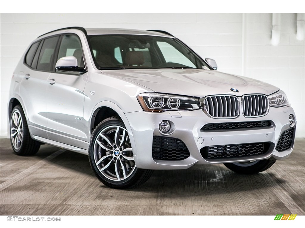 Glacier Silver Metallic 2017 BMW X3 xDrive35i Exterior Photo #115636075