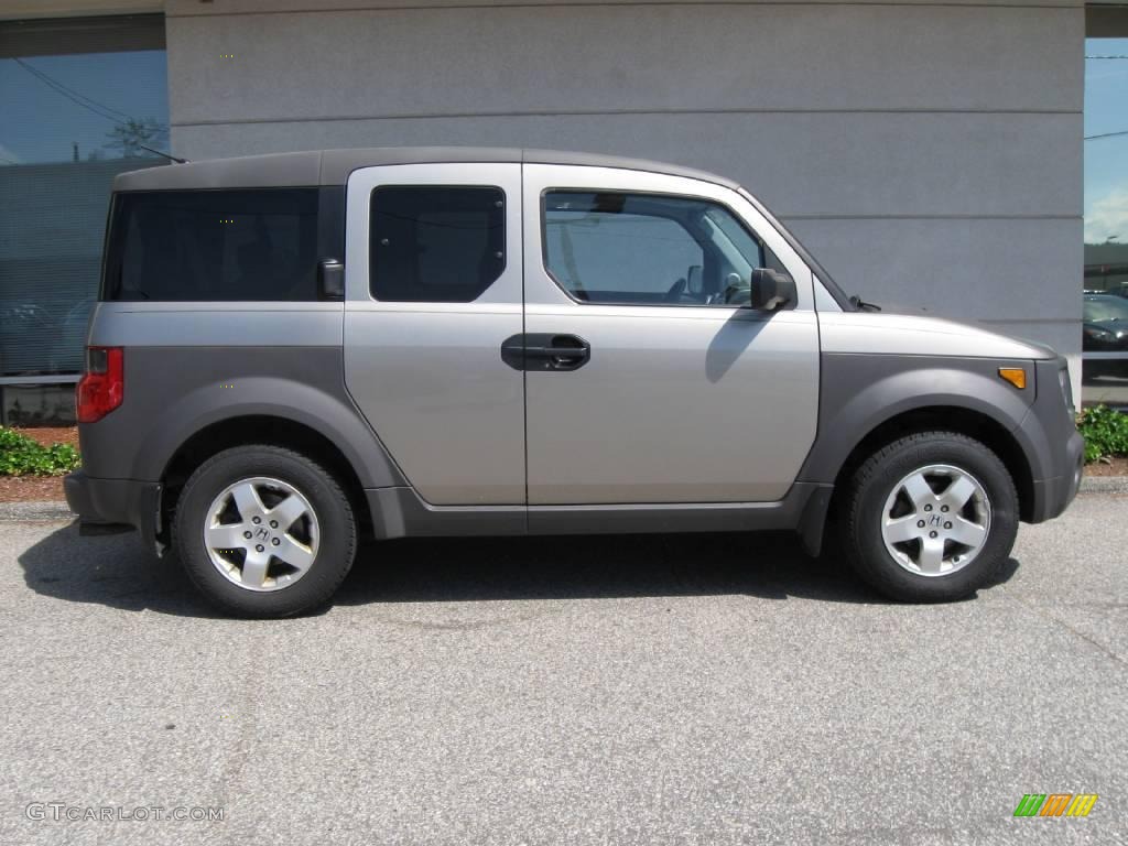 2003 Element EX AWD - Satin Silver Metallic / Gray photo #2