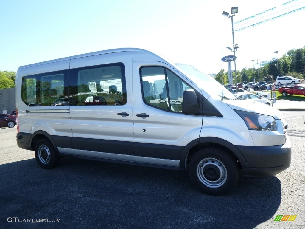 Ingot Silver 2017 Ford Transit Wagon XLT 350 MR Long Exterior Photo #115638563