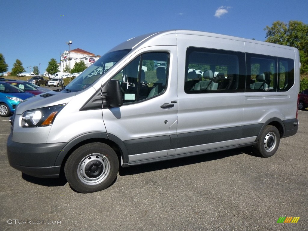 Ingot Silver 2017 Ford Transit Wagon XLT 350 MR Long Exterior Photo #115638725