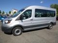 Ingot Silver 2017 Ford Transit Wagon XLT 350 MR Long Exterior